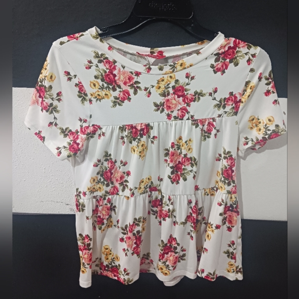 Rainbow Women Floral Printed Shirt Top